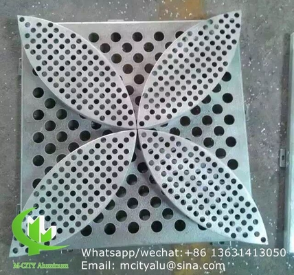 Πίνακα με το laser cut από αλουμίνιο για διακόσμηση φράχτη διατρυμμένο τοίχωμα