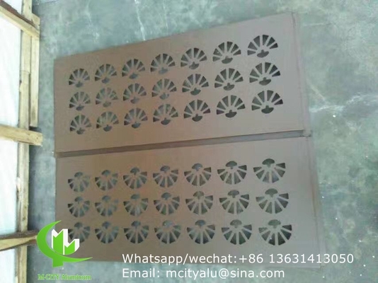 Πίνακα με το laser cut από αλουμίνιο για διακόσμηση φράχτη διατρυμμένο τοίχωμα