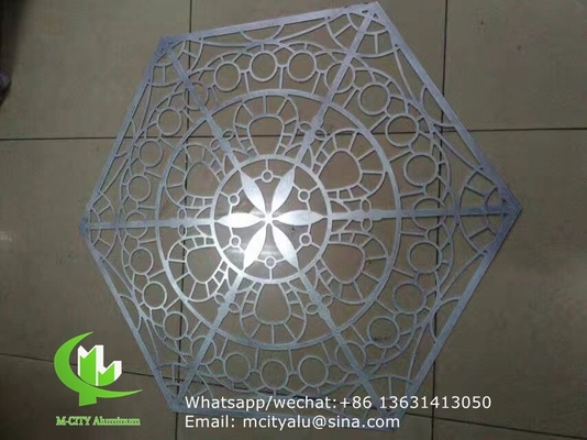 Πίνακα με το laser cut από αλουμίνιο για διακόσμηση φράχτη διατρυμμένο τοίχωμα