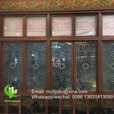Κίνα διάτρητη οθόνη αλουμινίου laser cutting cnc carving κουρτίνα τοίχος πάνελ κατασκευασμένο στην Κίνα επένδυση τοίχος τοιχογραφίας
