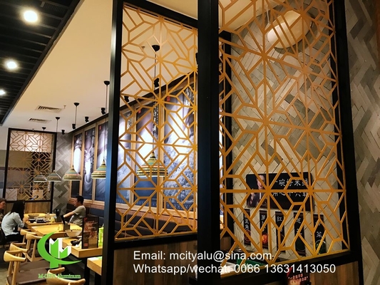 Κίνα διάτρητη οθόνη αλουμινίου laser cutting cnc carving κουρτίνα τοίχος πάνελ κατασκευασμένο στην Κίνα επένδυση τοίχος τοιχογραφίας