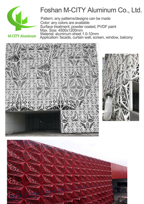 Κίνα Αλουμινίου οθόνη ιδιωτικής ζωής CNC laser cut διακοσμητικό πάνελ πρόσοψη τοίχος πάνελ επένδυση πάνελ
