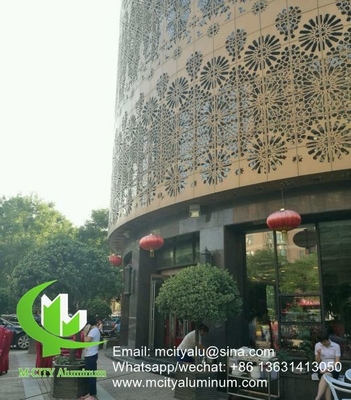 Κίνα Αλουμινίου επένδυση CNC laser cut διακοσμητικό πάνελ για την πρόσοψη τοίχος πάνελ επένδυση πάνελ