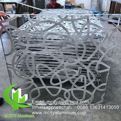 Δαχτυλίδι με laser cut που έχει επικαλυφθεί με σκόνη Αλουμίνιο CNC διακοσμητικό πάνελ με laser cut για τοίχο πρόσοψης