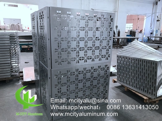 Δαχτυλίδι με laser cut που έχει επικαλυφθεί με σκόνη Αλουμίνιο CNC διακοσμητικό πάνελ με laser cut για τοίχο πρόσοψης