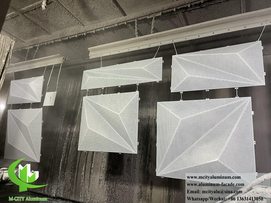 3D αλουμινίου επένδυση διάτρητες προσόψεις μεταλλικές προσόψεις σύστημα