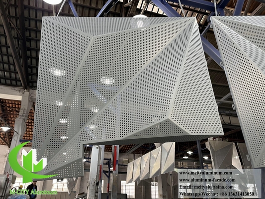 Πίνακας επένδυσης αλουμινίου 3D σχεδιασμός διάτρητος φύλλου PVDF