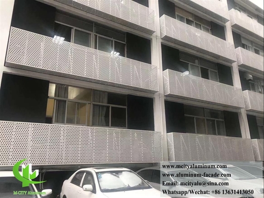 Εξωτερικά διάτρητα πλαίσια αλουμινίου Χρώμα διαχωρισμού για την πρόσοψη για το χειροκίνητο στερεό αλουμίνιο