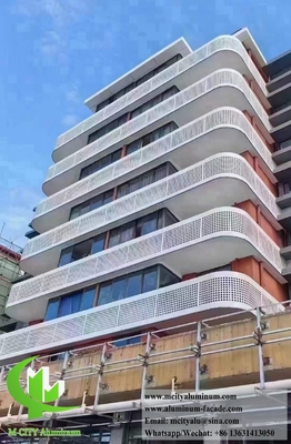 Εξωτερικές οθόνες μετάλλου Πίνακες αλουμινίου Πίνακες χαραγμένων με CNC για επένδυση κτιρίων