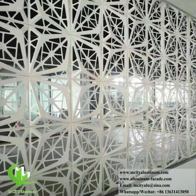 3D μεταλλική επένδυση Πίνακες αλουμινίου με μοτίβα κοπής CNC εξωτερική διακόσμηση