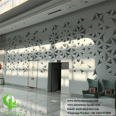 Διακοσμητικές μεταλλικές οθόνες με laser cut αλουμινίου για την διακόσμηση τοίχου