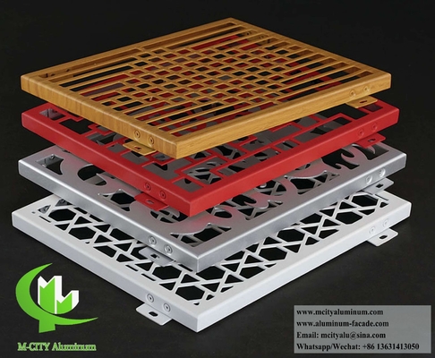 Διακοσμητικές μεταλλικές οθόνες με laser cut αλουμινίου για την διακόσμηση τοίχου