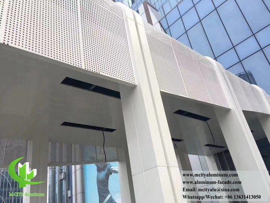 Εξωτερικές μεταλλικές προσόψεις τοίχο επιχρίσεις διακόσμηση αλουμινίου στερεών πάνελ έργο
