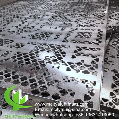 3mm Laser Cut Metal Screen Πίνακες αλουμινίου για τοίχους