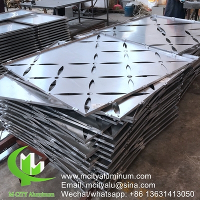 3mm Laser Cut Metal Screen Πίνακες αλουμινίου για τοίχους