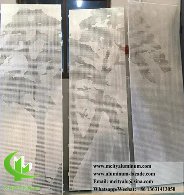Τρυπημένο μεταλλικό μαντήλι Αλουμινίου για διακόσμηση τοίχων