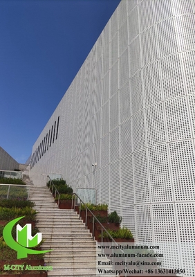 Αρχιτεκτονικά μεταλλικά πανέλια επένδυσης Αλουμινίου οθόνη Εμπορικό κέντρο Σύστημα προσώπου