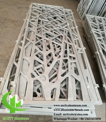 Μεταλλική οθόνη Laser Cut Αλουμίνιο φύλλο Σκληρό αλουμίνιο 3mm με μοτίβο