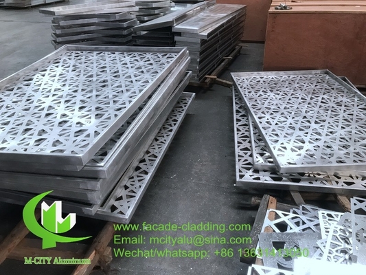 Μεταλλικό αλουμινίου με laser cut panel με στρογγυλές τρύπες μοτίβα διάτρηση που χρησιμοποιείται για την πρόσοψη του κτιρίου