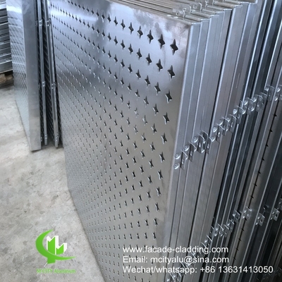 Μεταλλικό αλουμινίου με laser cut panel με στρογγυλές τρύπες μοτίβα διάτρηση που χρησιμοποιείται για την πρόσοψη του κτιρίου