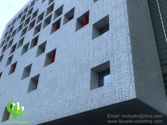 3 mm Μεταλλικό αλουμινένιο τρυπημένο 3D επένδυση προσόψεως για εξωτερική επένδυση προσόψεως