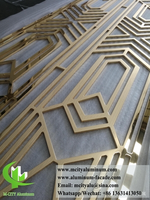 Εικόνα με laser cut metal οθόνης από στερεό αλουμίνιο για τοίχο διακόσμηση