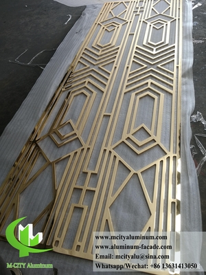 Εικόνα με laser cut metal οθόνης από στερεό αλουμίνιο για τοίχο διακόσμηση
