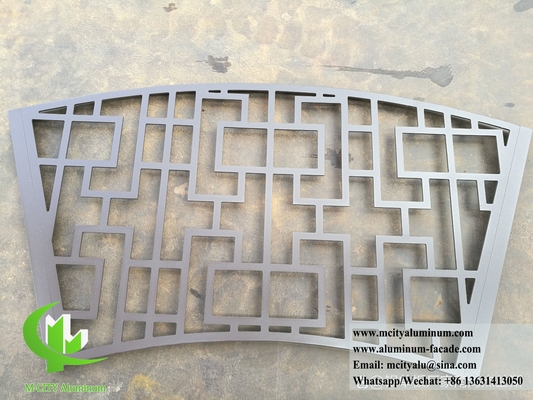 Εικόνα με laser cut metal οθόνης από στερεό αλουμίνιο για τοίχο διακόσμηση