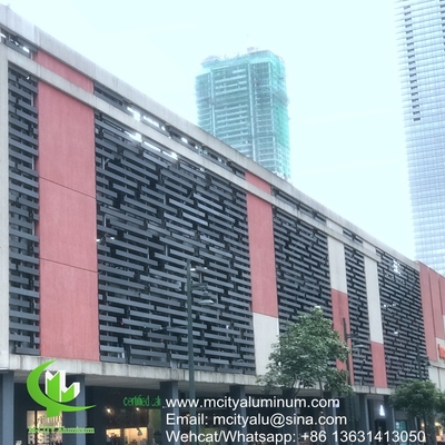 FOSHAN PVDF Χάλυβα αλουμινίου διάτρητο μη τυποποιημένο πάνελ που χρησιμοποιείται για το εξωτερικό των κτιρίων