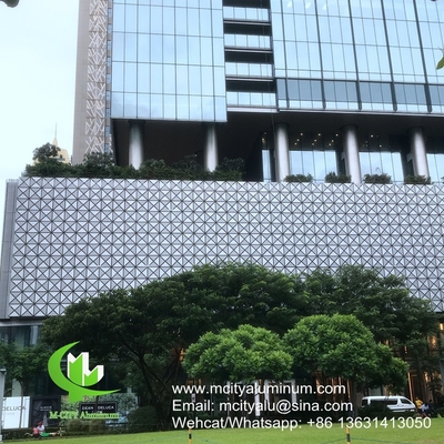 FOSHAN PVDF Χάλυβα αλουμινίου διάτρητο μη τυποποιημένο πάνελ που χρησιμοποιείται για το εξωτερικό των κτιρίων