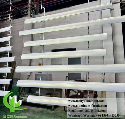 Υπερβολικές μεταλλικές προσόψεις διπλές καμπυλωτές πλάκες Στερεό αλουμίνιο