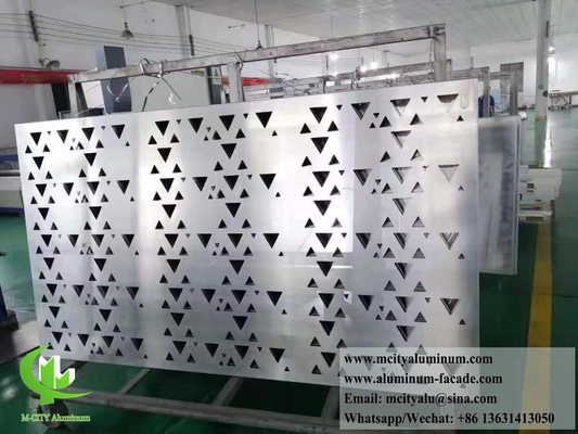 1.5-10mm διάτρηση μεταλλικής πρόσοψης επένδυση τοίχων πλάκες αλουμινίου φύλλο PVDF επίστρωση