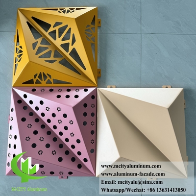3D σχεδιασμός προσόψεως Χάλυβα φύλλο Αλουμίνιο επένδυση διάτρητο φύλλο