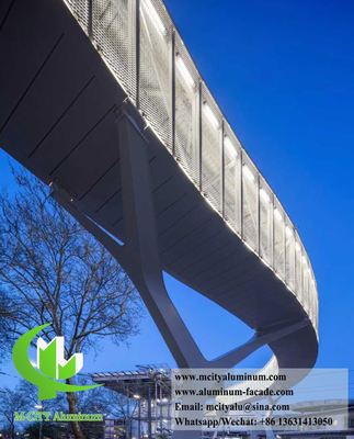 Διευρυμένο πλέγμα αλουμινίου για διακόσμηση κτιρίων πάχους 3mm