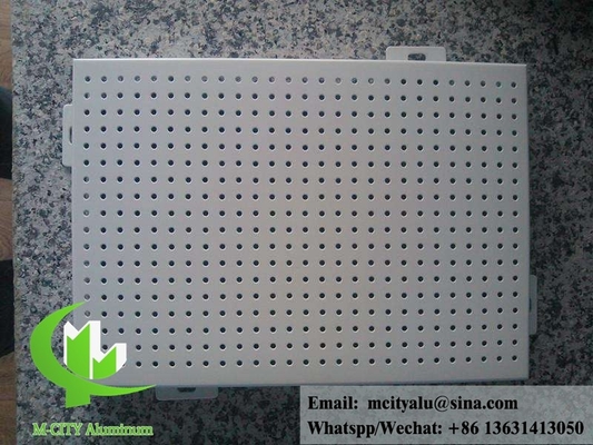 Εξωτερικές στρογγυλές τρύπες διάτρητο φύλλο μετάλλου Πίνακα αλουμινίου για πρόσοψη ή οροφή