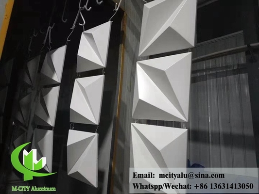 Αρχιτεκτονικό 3D πάνελ αλουμινίου για επένδυση προσόψεως προσαρμοσμένο σχεδιασμό σχηματισμένο φύλλο