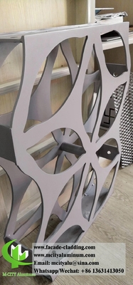 Τρίγωνο 3D Μεταλλικά πάνελ αλουμινίου φύλλο διάτρησης για επένδυση προσόφων