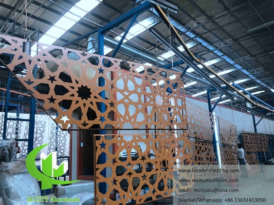 Διακόσμηση οθόνης μετάλλου με laser cut για πρόσοψη, φράχτη, διακόσμηση χειροπέδου