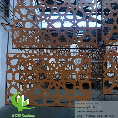 Διακόσμηση οθόνης μετάλλου με laser cut για πρόσοψη, φράχτη, διακόσμηση χειροπέδου