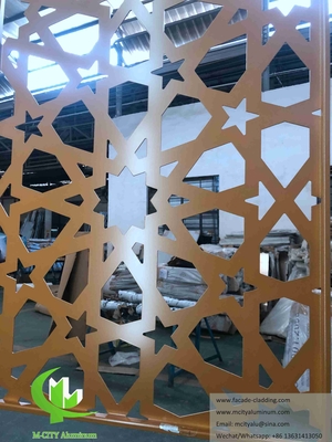 Διακόσμηση οθόνης μετάλλου με laser cut για πρόσοψη, φράχτη, διακόσμηση χειροπέδου