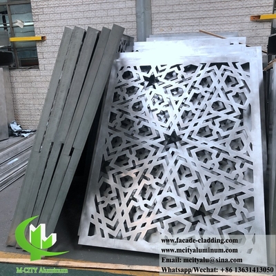 10 mm laser cut Μεταλλικό φύλλο αλουμινίου για εξωτερική επένδυση προσόψεων