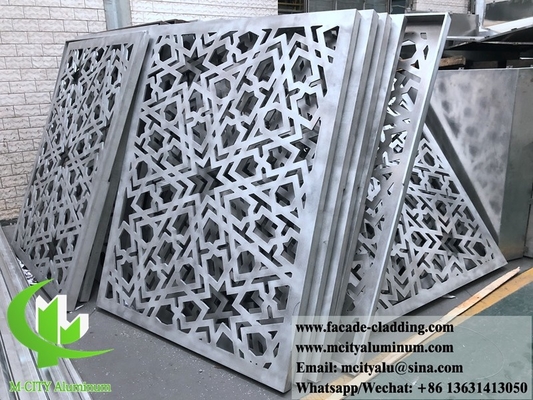 10 mm laser cut Μεταλλικό φύλλο αλουμινίου για εξωτερική επένδυση προσόψεων
