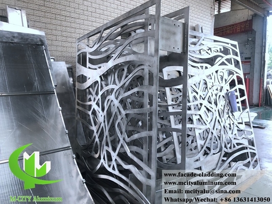 10 mm laser cut Μεταλλικό φύλλο αλουμινίου για εξωτερική επένδυση προσόψεων