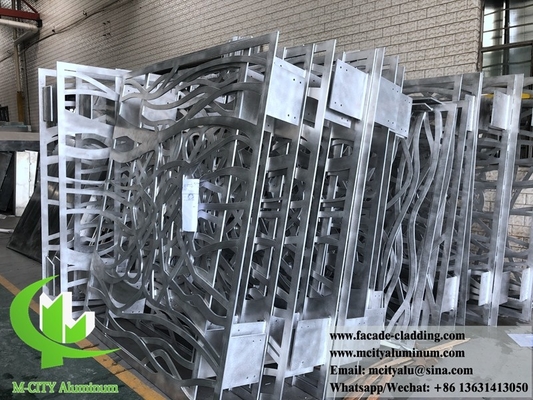 10 mm laser cut Μεταλλικό φύλλο αλουμινίου για εξωτερική επένδυση προσόψεων
