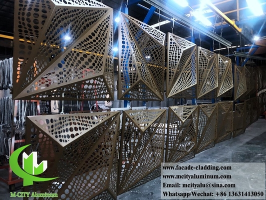 Πίνακες αλουμινίου 3D για την πρόσοψη ξενοδοχείων