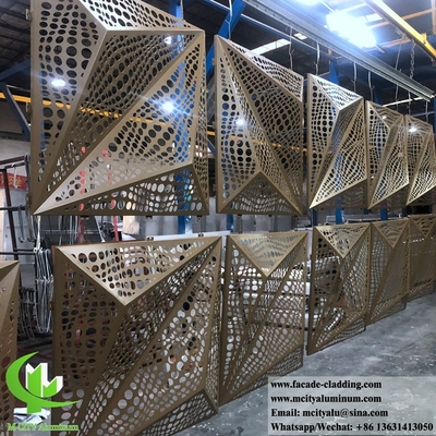 Πίνακες αλουμινίου 3D για την πρόσοψη ξενοδοχείων