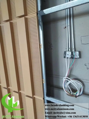 Τρυπές μεταλλικές προσόψεις από αλουμίνιο επένδυση τοίχων PVDF χρώμα φύσης και σκουριά