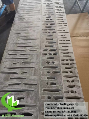 3D εξωτερικό Τρυπές μεταλλικές επένδυση αλουμινίου προσόψεις για την αρχιτεκτονική διακόσμηση κτιρίων