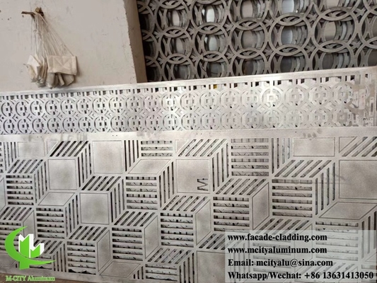 Εξωτερική κοπή λέιζερ Διατρημένα μεταλλικά επενδύματα