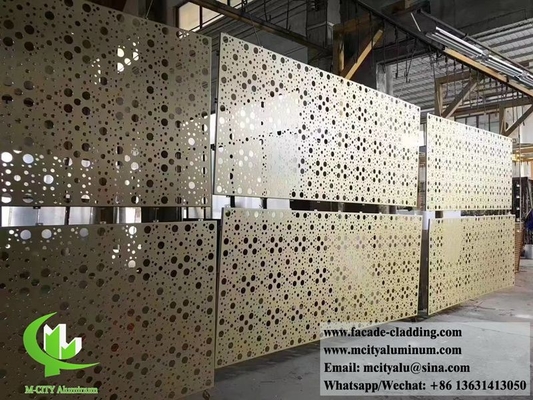 Εικόνα από μέταλλο κοπτό με λέιζερ, διακοσμητικό πάνελ από αλουμίνιο για τοιχοποιήσεις προσόψεων